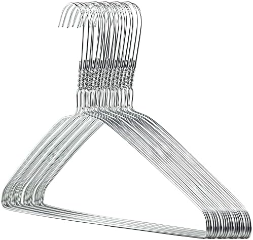 Metal Rangs For Top HANGERWORLD 20 Strong 41cm Metal 13 Gauge Silver Galvanised Wire ...