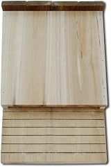 vidaXL Solid Wood Bat House Set - Wall-Mounted Wildlife Nest Boxes for Garden view 4