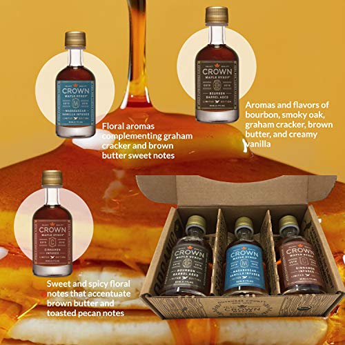 Crown Maple Syrup Sampler Classic Trio Maple Syrup Collection And