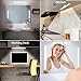 Benature LED Mirror Lights Portable Rechargeable Vanity Light 3 Brightness Touch Control Makeup Light for Bathroom Dressing Room 2 Packs