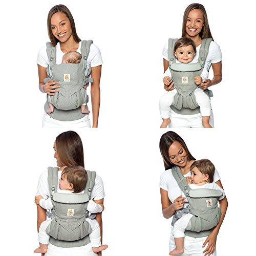Ergobaby Omni 360 All-Position Baby Carrier for Newborn to Toddler with Lumbar Support (7-45 Pounds), Midnight Blue