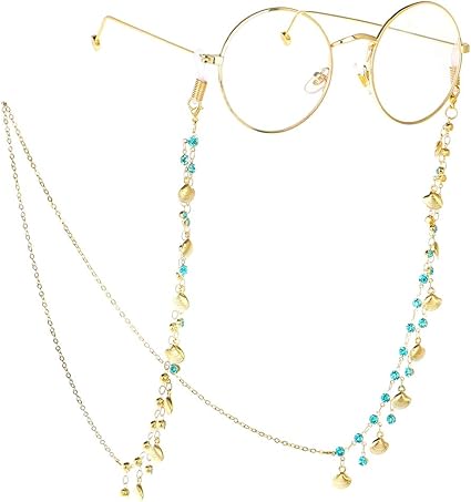 crystal eyeglass chain