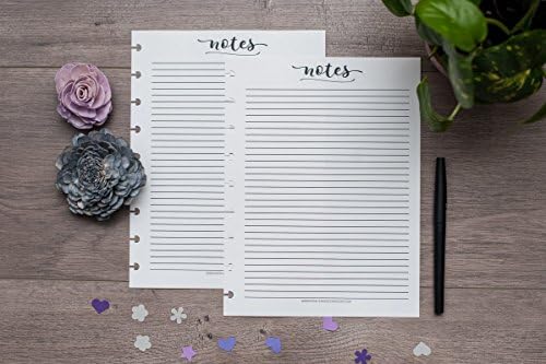 BetterNote Notes Refill Pages for Disc Notebooks, fits Happy Planner, Levenger Circa, TUL, Staples Arc, InkWell Press, Talia (Whimsy- 25 Sheets, 9-Disc, 7"x9.25")