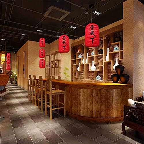 KOKOF Chandelier LED,Southeast Asia Bamboo Lantern, Japanese Style Creative Pendent Lamp/Restaurant Teahouse Tea Room Living Room Bedroom Balcony Lamp / E27 CMAA-2540CM