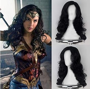 Amazon Com Party Queen Wonder Woman Diana Prince Cosplay Wigs