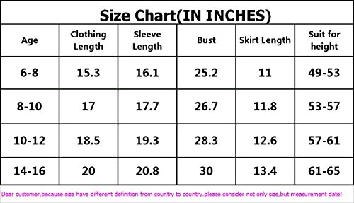 Girls Blue Cheerleader Long Sleeve Outfit+Poms+socks Fits 3-15Yrs Clothes Dress (6-8) - Thumbnail 5