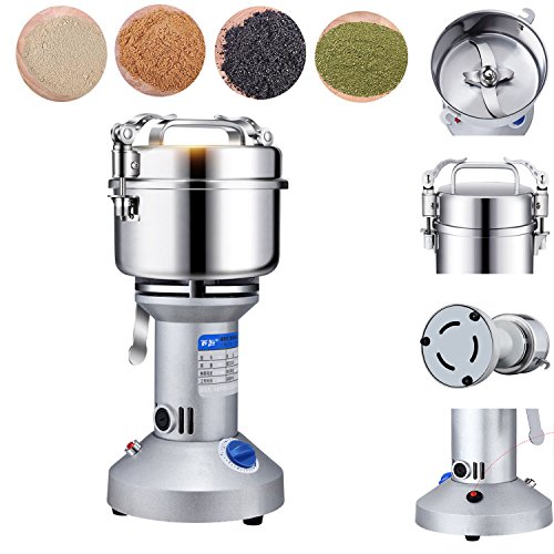 220V 550W 600g-2500g High Performance Grain Grinder Mill Powder Stainless Electric Machine Swing Commercial Type For Pulverized Food Grade