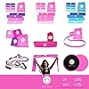 Belus Premium Resistance Bands Set for Women with Carry Bag. Female Fitness and Workout Equipment. 4 Resistance Band Set…
