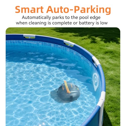 (2026 Upgrade) CoasTeering Pool Vacuum Robot, 120-Min Runtime, Powerful Dual-Motor, Adjustable Cleaning Path, Cordless Robotic Pool Cleaner Robot for Above Ground Pool and Flat Pools Up to 850 Sq.ft