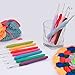 Crochet Hooks Set 12pcs - Ergonomic Soft Rubber Grip Handle and Aluminum Knitting Needle in Case-Size 2mm to 8mm DIY Weave Yarn Kit by NATUREBELLE