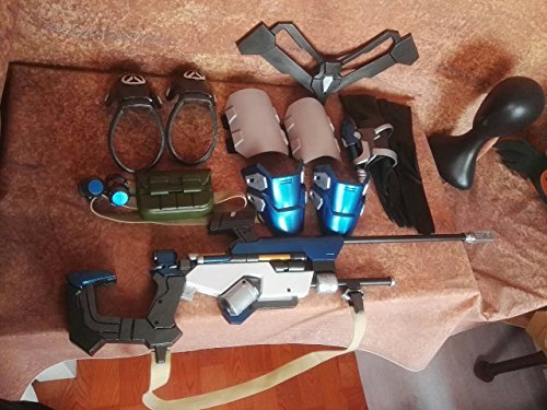 OW Ana armors and weapon Cosplay Prop