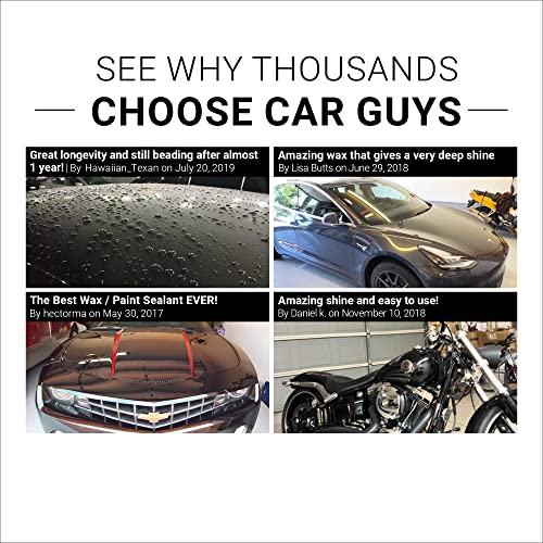 CAR GUYS Liquid Wax Superior Carnauba Shine with Durable Polymer