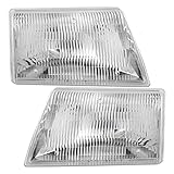 Driver and Passenger Headlights Headlamps Replacement for Mazda Pickup Truck ZZP051040B ZZP051030B