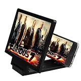 Buwico&reg; 7.8 Inch Large Tablet and Phone Screen Magnifier 3 D Movie Amplifier Adjustable Bracket Enlarge Stand for Iphone6 6s 6plus 5s Samsung Galaxy Note5 4 3 S6 S5 Ipad Ipod Tablet (Black)