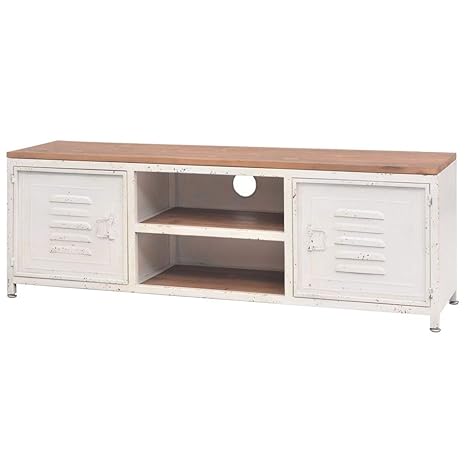 Amazon Com Canditree Industrial Tv Stand With Storage Tv