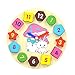 GYBBER&MUMU Little Star Wooden Blocks Toys Digital Geometry Clock Children's Educational Toy for Baby boy and Girl Gift