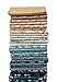 10 Fat Quarters - Edyta Sitar Something Blue - Assorted Flowers Floral Quality Quilters Cotton Fabric Fat Quarter Bundle M227.09