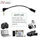 Pop Voice Lavalier Lapel Microphone Clip-on Omnidirectional Condenser Mic with Phone Adapter, PC DSLR Conversion Cable 2 Wind Muffs and 2 Lapel Clips