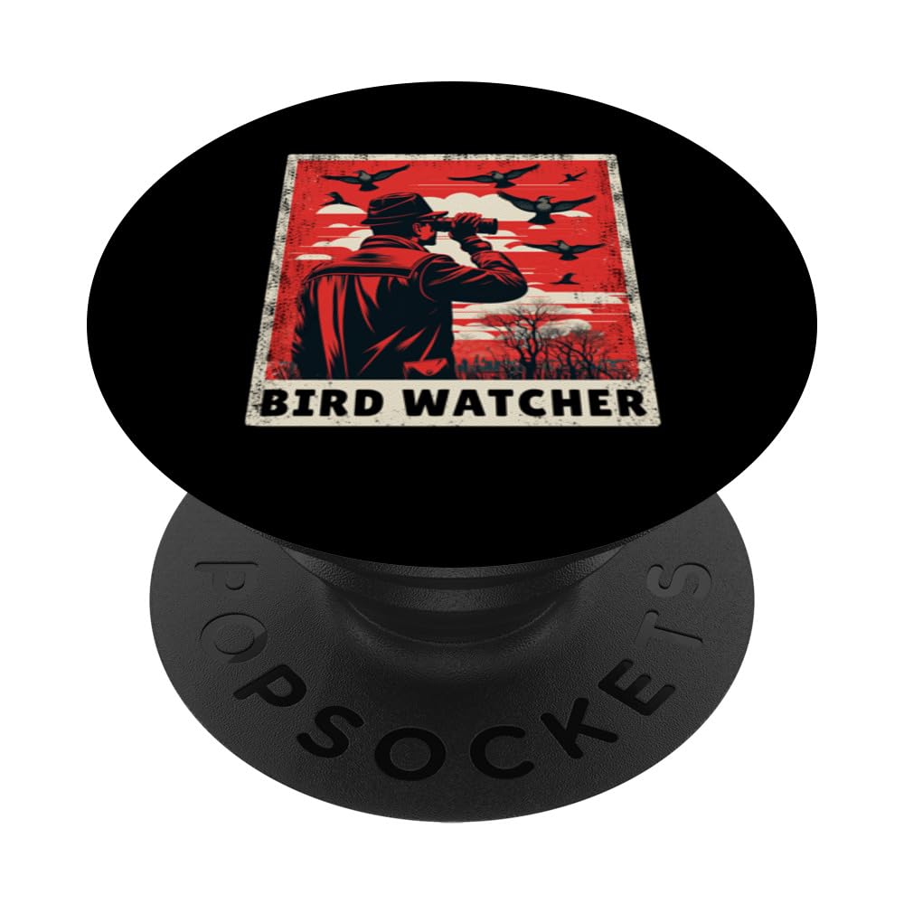 Bird Nerds Outfit bird Watching Apparel Birding Bird Watch PopSockets Adhesive PopGrip