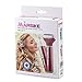 Kaiercat 3 in 1 Rechargeable Lady Shaver+Nose Ear Hair Trimmer+Eyebrow Trimmer Stainless Steel & Water Resistant with Vacuum Cleaning System (Pink)