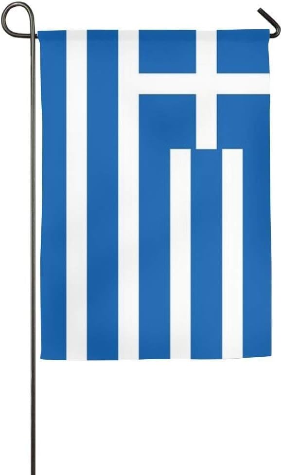 Jagfhhs Custom Garden Flag Greek National Yard Seasonal Outdoor Banner Decoration Two Sides
