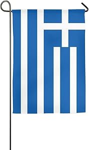 Jagfhhs Custom Garden Flag Greek National Yard Seasonal Outdoor Banner Decoration Two Sides