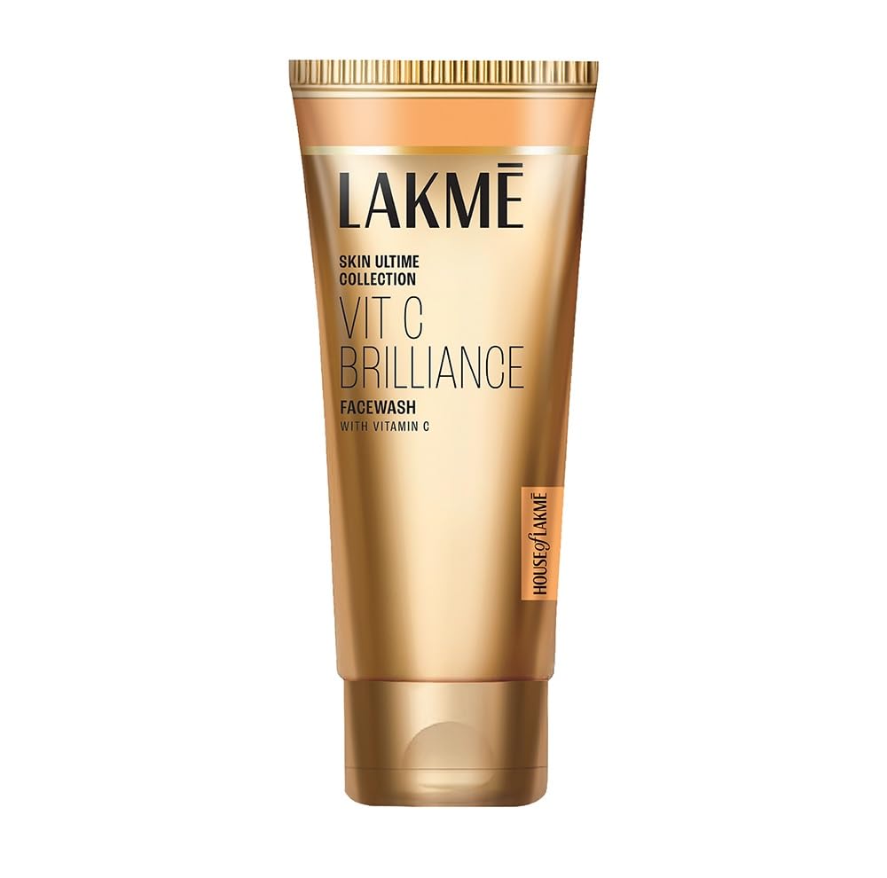 Lakme 9to5 Vitamin C Face Wash with Microcrystalline Beads for Fefreshed & Glowing Skin 100ml (Pack of 1)