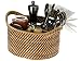 KOUBOO 1020004 Laguna Caddy Utensil & Bottle Basket, Honey Brown