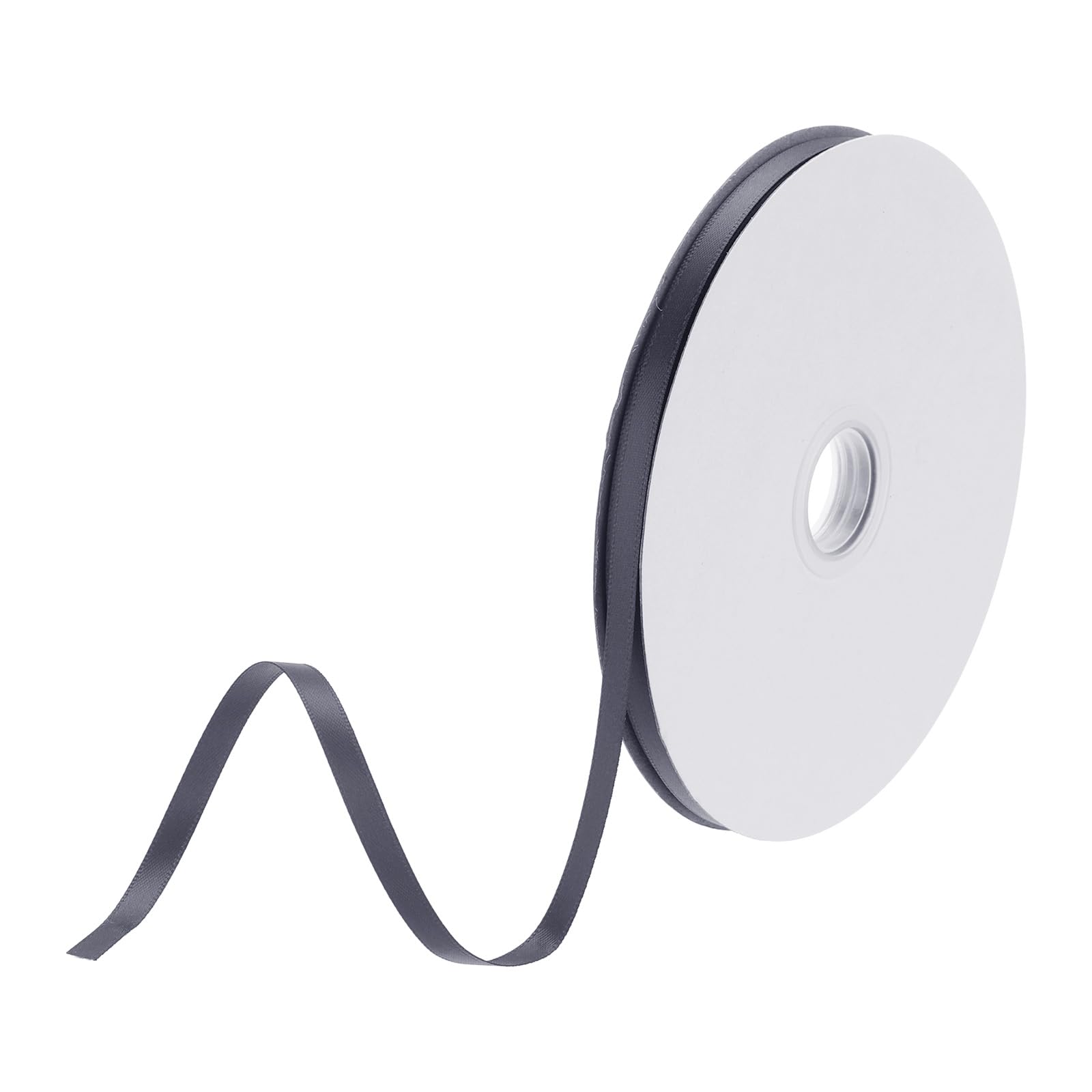 DMiotech 6mm Satin Ribbon 91m/300ft Thin Double Face Fabric Grosgrain Ribbon for Gift Wrapping Floral Hair Flower Bouquet, Steel Blue