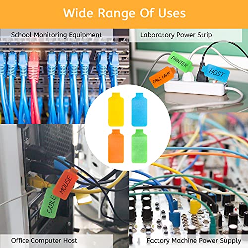 SelfAdhesive Identification Cable Tags 40P, Anglekai Wire Labels for