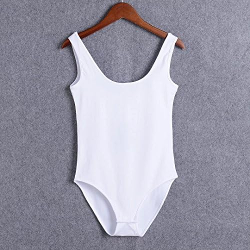 ABADAY Women's Sexy Sleeveless U-neck Stretch Tank Top Bodysuit