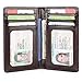 GintaXen Slim Leather ID/Credit Card Holder Bifold Front Pocket Wallet with RFID Blocking - Coffee