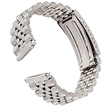 16-22mm Men's Classic Stainless Steel Watchband Replacement