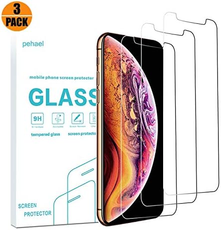 pehael Screen Protector for Apple iPhone Xs Max, High Definition Tempered Glass for iPhone Xs Max, Case Friendly, Easy Install[6.5 inch][3pack]