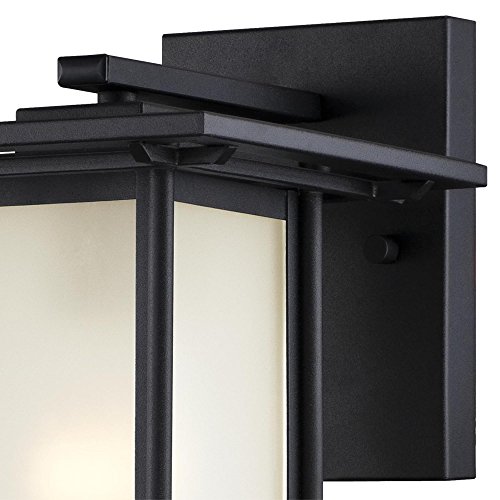 Westinghouse 6203800 Clarissa 1 Light Outdoor Wall Lantern, Textured Black