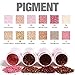 Misaky12 Color Misaky Classy Intensity Single Baked Shimmer Pearl Metallic Pigmented Eyeshadow Highlighter Pigment Palette (#A)