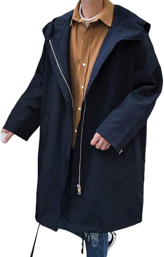 Amazon Jinpin モッズコート メンズ フード付き ロング丈 キレイ目 カジュアル 春秋 コート ジャケット 通販