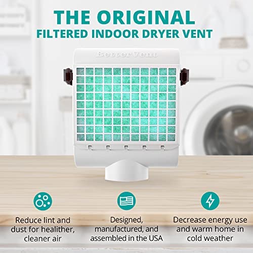BetterVent Indoor Dryer Vent Kit, Protect Indoor Air Quality, Produce
