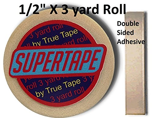 Supertape 1/2" X 3 yard roll Double side adhesive with Plastic Storage Case