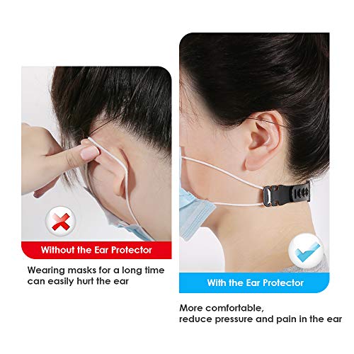 Homasky Ear Protectors for Masks, Ear Strap Extender Hooks with 6