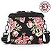 USA Gear Bridge Camera Bag Floral w/Protective Neoprene Material, Rain Cover and Adjustable Dividers Works W/Nikon Coolpix B500 / Canon PowerShot SX60, SX530 / Panasonic Lumix FZ80 & More