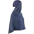Yeieeo Instant Chiffon Hijab with Undercap Fashion Solid Color Chiffon Head Wraps Under Scarf Caps Muslim Fashion Bandage