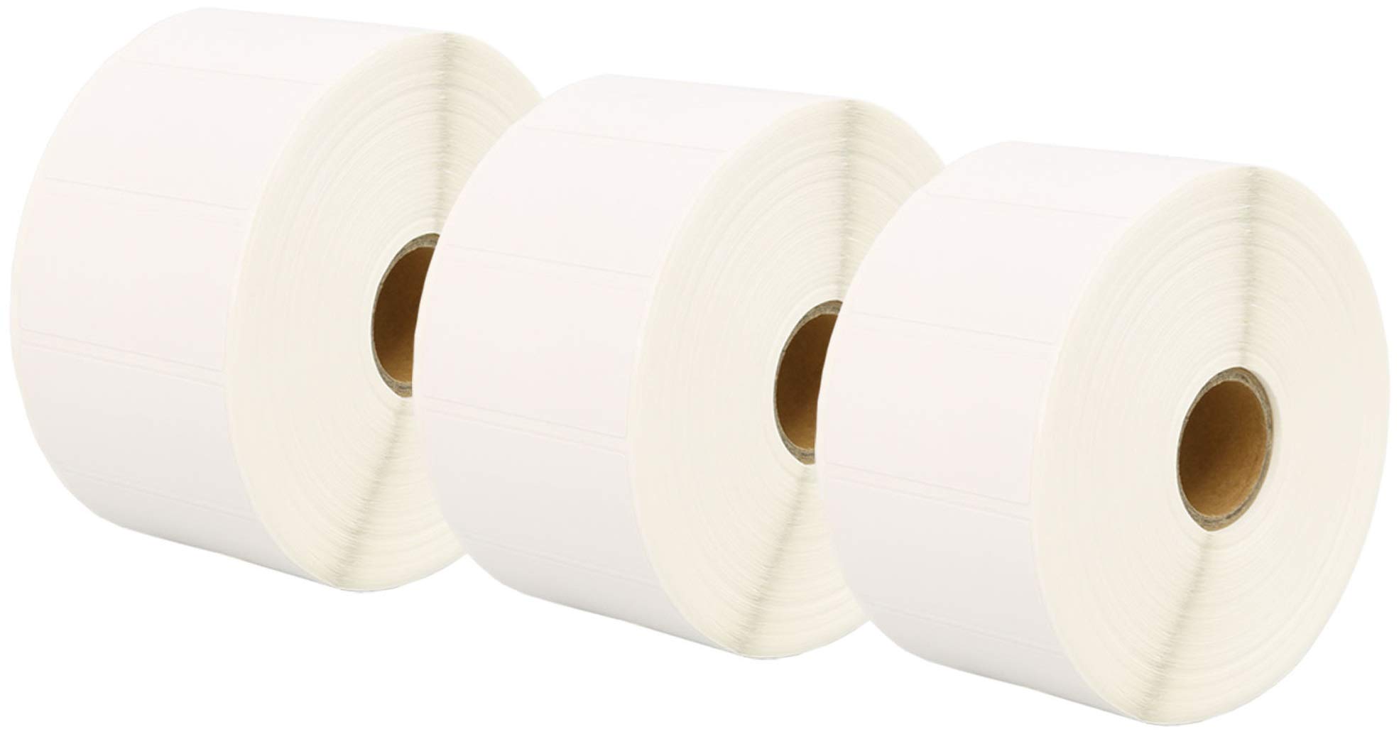 3 Compatible Rolls 50mm x 25mm White Direct Thermal Labels for Zebra GK420d GK420t GC420d GX420d GX420t GC420t GX430t GT800 LP2844 TLP 2844 Citizen CL-S521 CL-S621 CL-S631 (1000 Labels per Roll)