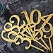 Gold Acrylic Large Numbers with a crown 0-9 Cake Toppers Table Numbers 7