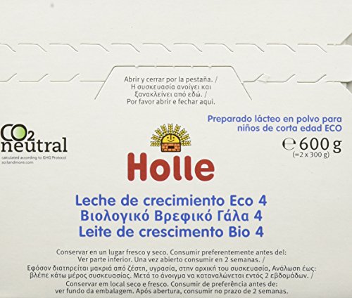 Holle Leche de Continuación 4 (+12 meses) - 600 gr: Amazon.es: Alimentación y bebidas