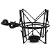 Weymic® Wms-1 Black Universal Microphone Shock Mount for B-Spark Mic, Atr2500-usb,Metal Construction with Stand Arm Adapter