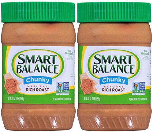 Amazon Com Smart Balance Rich Roast Natural Chunky Peanut Butter Pack Of 2 16 Oz Jars Grocery Gourmet Food