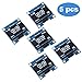 5PCS 0.96 Inch OLED Display Module, PEMENOL 128 x 64 Pixel I2C IIC Serial 1 OLED LCD Display Module with SSD1306 Driver for Arduino Raspberry Pi and ESP8266（White Light）
