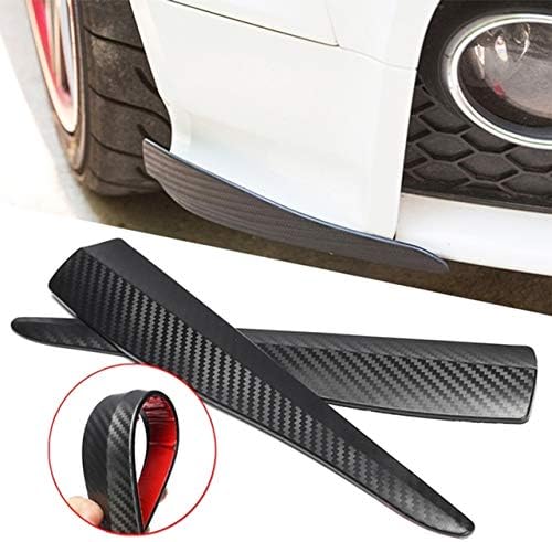 Amazon Hwt バンパーガード プロテクター カーボン 柄 カナード エアロガード ガリ傷 防止 35cm フロントバンパープロテクター 車 バイク