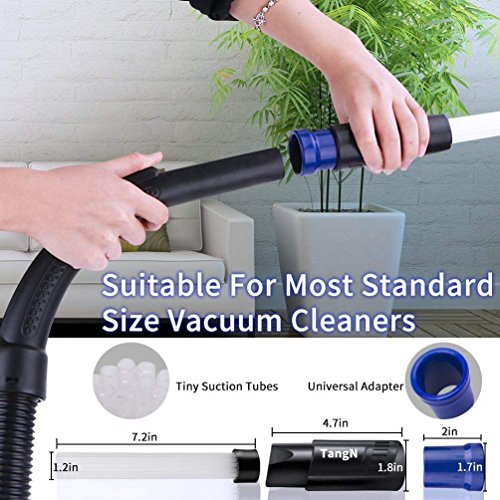 vanow Dust Pro Cleaner, Dust Daddy Cleaning Tool Universal Vacuum Attachment As Seen On TV, Small Suction Brush Tubes Flexible Access to Corners, Drawers, Air Vents, Car - Thumbnail 6